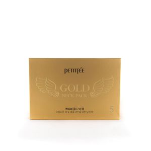 PETITFEE Gold Neck Pack for firming & silky smooth neck, упаковка из 5 шт.