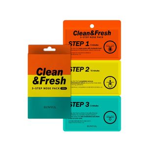 EUNYUL Clean & Fresh 3-Step Nose Pack