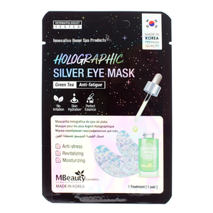 MBeauty Holographic Silver Green Tea Eye Zone Mask
