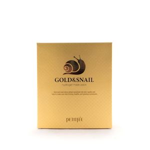 PETITFEE Gold & Snail Hydrogel Mask Pack, набор из 5 шт