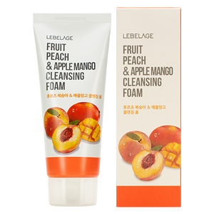 LEBELAGE Fruit Peach&Apple Mango Cleansing Foam, 100ml