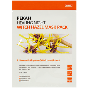 PEKAH Healing Night Witch Hazel Mask Pack, 25ml