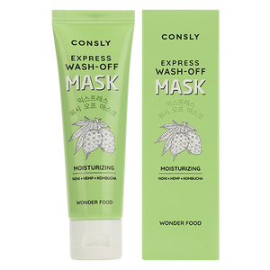Consly Wonder Food Noni, Hemp and Kombucha Tea Moisturizing Express Wash-off Mask, 50ml