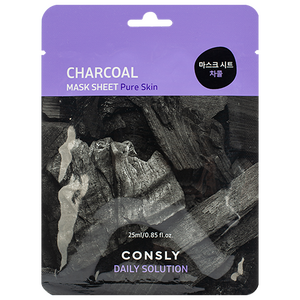 Consly Daily Solution Charcoal Mask Sheet, 25ml