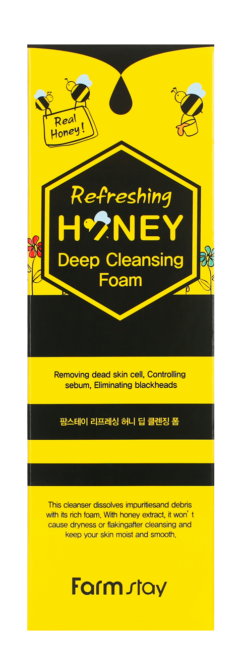 очищающая пенка с медом Farmstay
