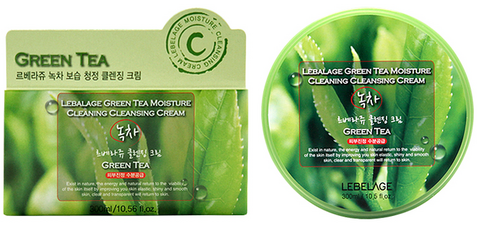 LEBELAGE Green Tea Moisture Cleaning Cleansing Cream, 300ml