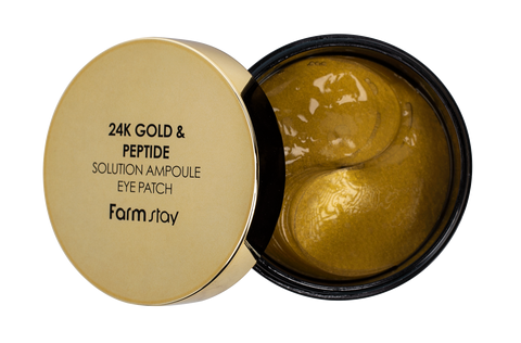 FarmStay 24K Gold & Peptide Solution Ampoule Eye Patch