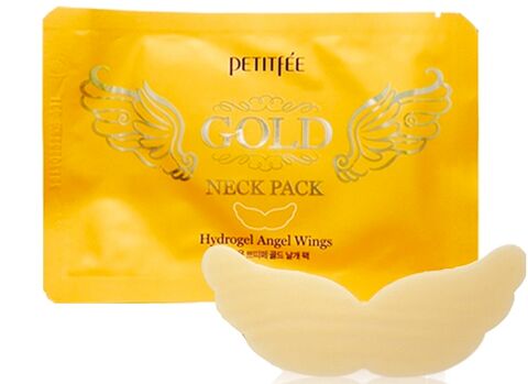 PETITFEE Gold Neck Pack «Hydrogel Angel Wings», 10g