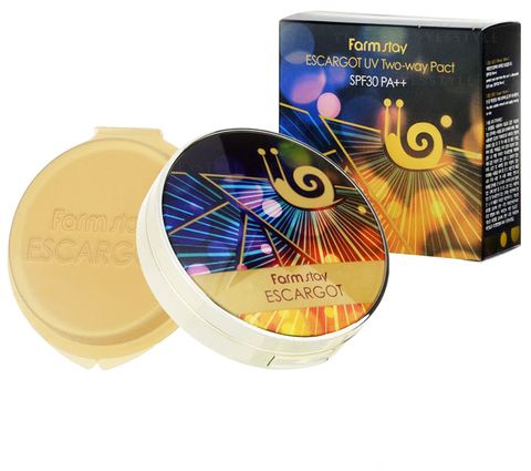 FarmStay Escargot Uv Two-Way Pact SPF30/PA++ 13 Light Beige (+refill)
