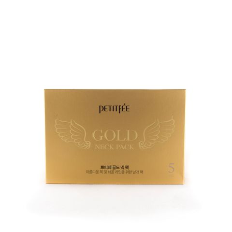 PETITFEE Gold Neck Pack for firming & silky smooth neck, упаковка из 5 шт.