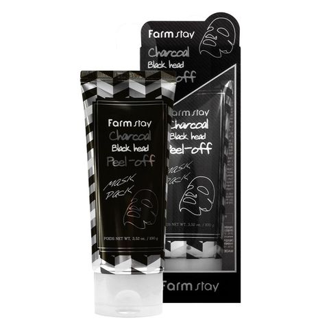 FarmStay Charcoal Black Head Peel-off Mask Pack