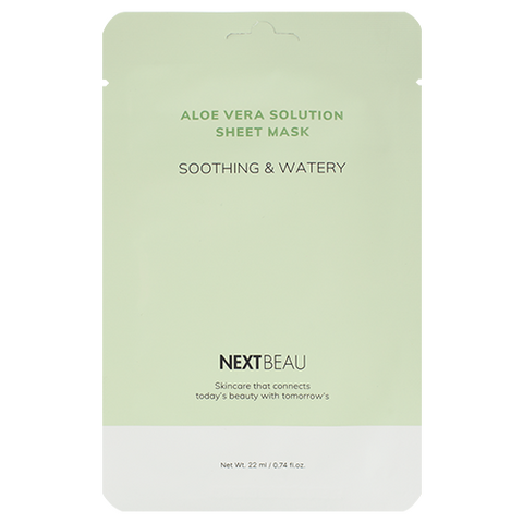 NEXTBEAU Aloe Vera Solution Sheet Mask Soothing & Watery, 22ml
