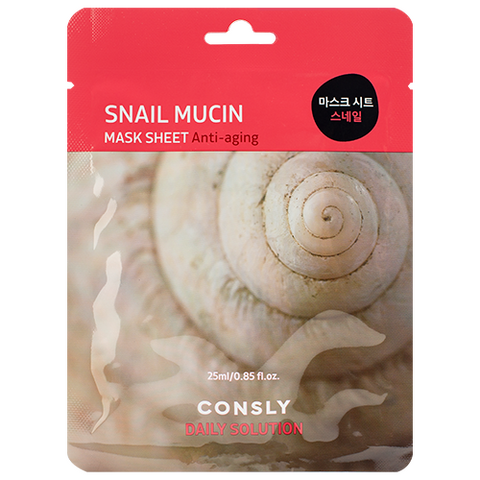 Consly Daily Solution Snail Mucin Mask Sheet, 25ml
