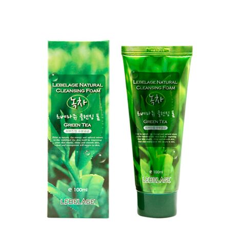 LEBELAGE Natural Cleansing Foam Green Tea