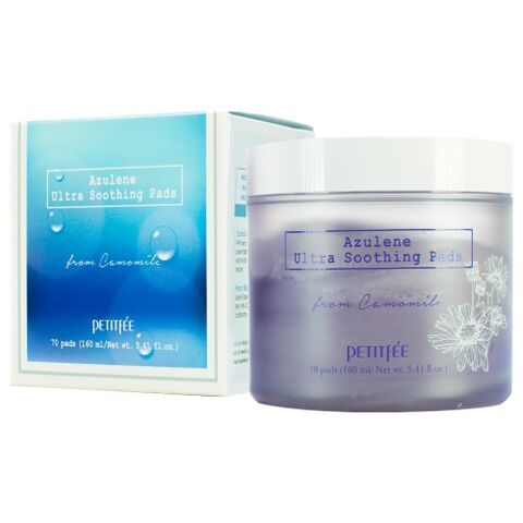 PETITFEE Azulene Ultra Soothing Pads, 70pcs
