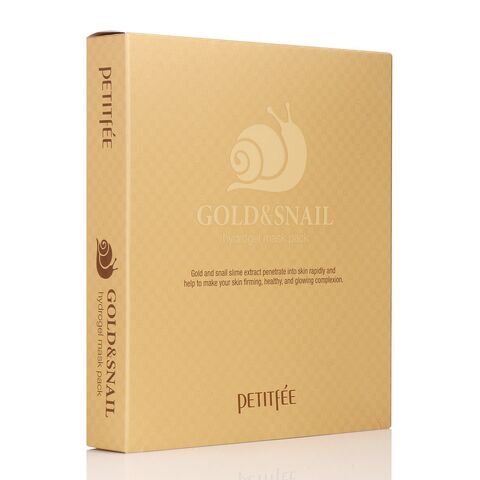 PETITFEE Gold & Snail Hydrogel Mask Pack BOX, 30g X 5pcs