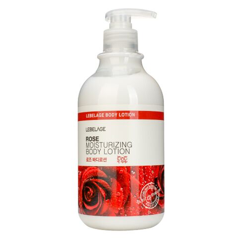 LEBELAGE Rose Moisturizing Body Lotion, 500ml
