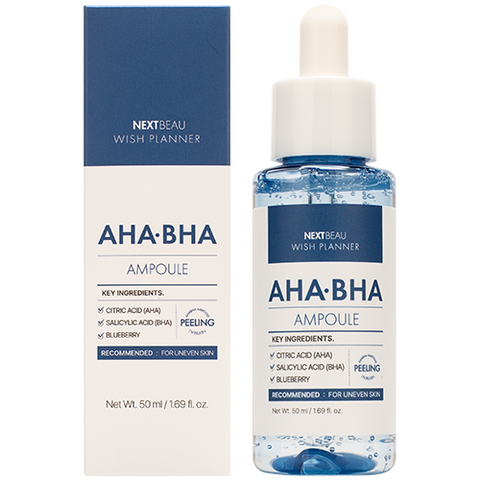 NEXTBEAU Wish Planner AHA/BHA Ampoule, 50ml