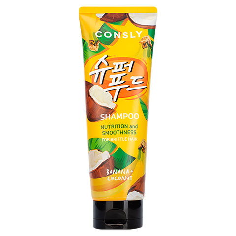 Consly Banana & Coconut Water Shampoo for Nutrition & Smoothness, 250ml