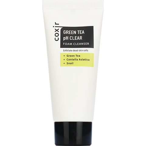 COXIR Green Tea pH Clear Foam Cleanser, 30ml