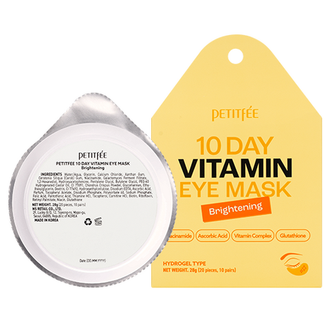 PETITFEE 10 Day Vitamin Eye Mask Brightening, 28g