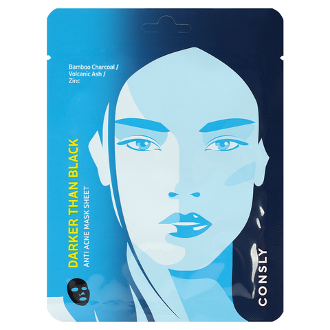 Consly Darker than Black Anti Acne Mask Sheet, 25ml Тканевая маска для проблемной кожи, 25мл, Consly