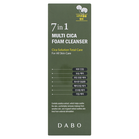 DABO 7 in 1 Multi Cica Foam Cleanser, 180ml — фото 2