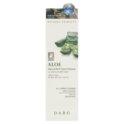 DABO Natural Rich Foam Cleanser-Aloe, 180ml — фото 2