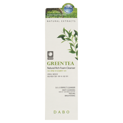 DABO Natural Rich Foam Cleanser-Green Tea, 180ml — фото 2