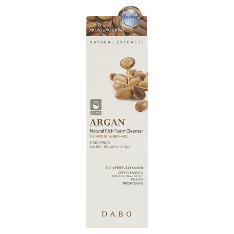 DABO Natural Rich Foam Cleanser-Argan, 180ml — фото 2