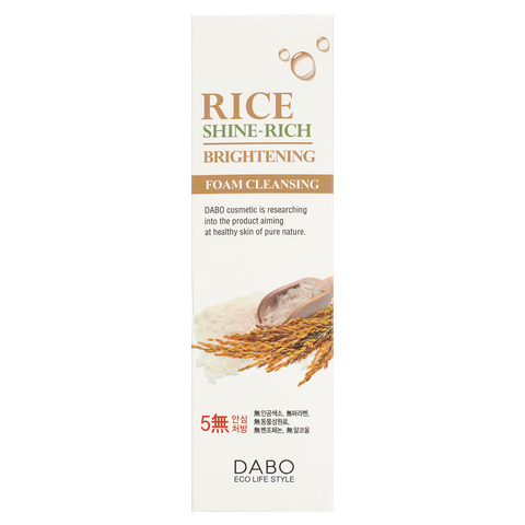 DABO Rice Shine - Rich Brightening Foam Cleansing, 100ml — фото 2