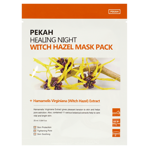 PEKAH Healing Night Witch Hazel Mask Pack, 25ml