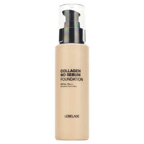 LEBELAGE Collagen No Sebum Foundation [Light Beige No. 13], 100ml