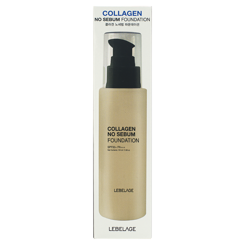 LEBELAGE Collagen No Sebum Foundation [Natural Beige No. 21], 100ml — фото 2