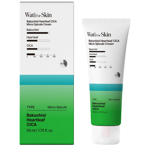 Wati For Skin Bakuchiol Heartleaf Cica Micro Spicule Cream, 50ml