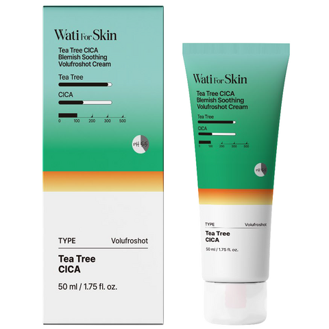 Wati For Skin Tea Tree Cica Blemish Soothing Volufroshot Cream, 50ml