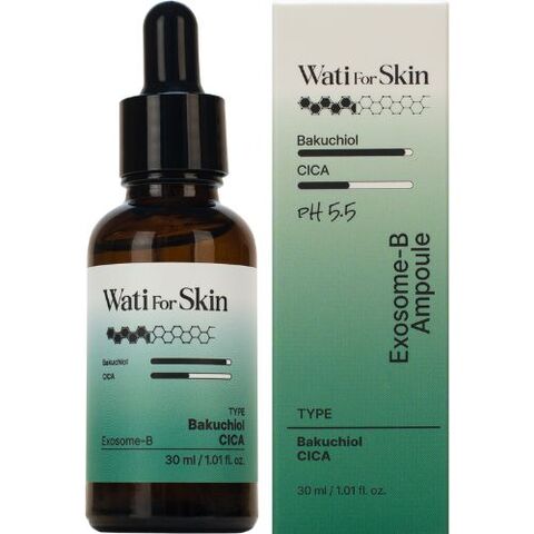 Wati For Skin Bakuchiol Barrier Cica Exosome-B Ampoule, 30ml