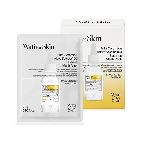 Wati For Skin Vita Ceramide Micro Spicule 100 Essence Mask Pack, 27g
