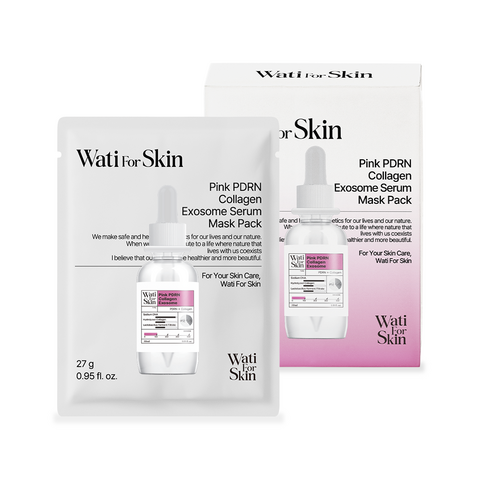 Wati For Skin Pink PDRN Collagen Exosome Serum Mask Pack, 27g