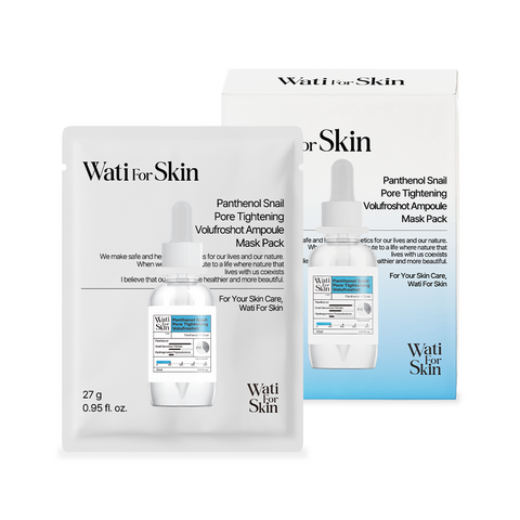Wati For Skin Panthenol Snail Pore Tightening Volufroshot Ampoule Mask Pack, 27g