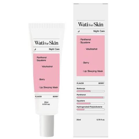 Wati For Skin Panthenol Squalane Volufroshot Berry Lip Sleeping Mask, 20ml