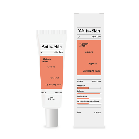 Wati For Skin Collagen PDRN Exosome Grapefruit Lip Sleeping Mask, 20ml