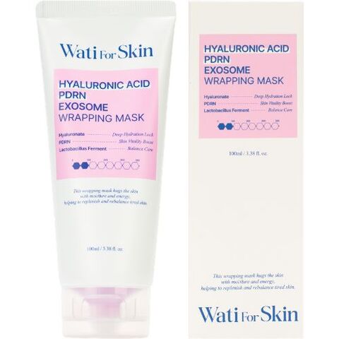 Wati For Skin Hyaluronic Acid PDRN Exosome Wrapping Mask, 100ml