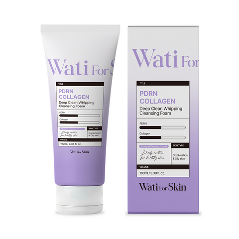 Wati For Skin PDRN Collagen Deep Clean Whipping Cleansing Foam, 100ml