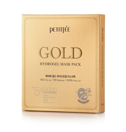 PETITFEE Gold Hydrogel Mask Pack BOX, 32g X 5pcs