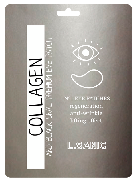 L.SANIC Collagen Аnd Black Snail Premium Eye Patch, (Single), 2pcs — фото 3